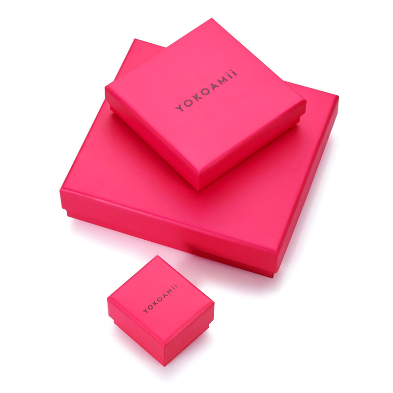 Creolen roségold Emaille schwarz