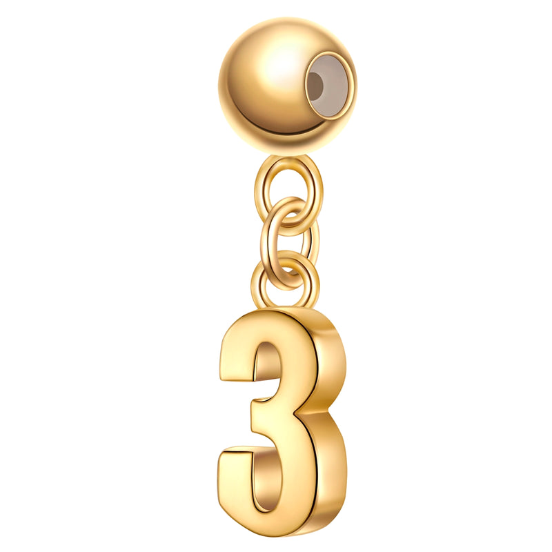 Charm Sterling Silber gelbgold