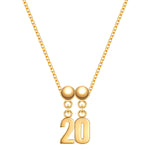 Set (Kette + Charms) Sterling Silber gelbgold