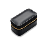 Schmuck Reisetäschchen Kunstleder schwarz 85x45x40 mm