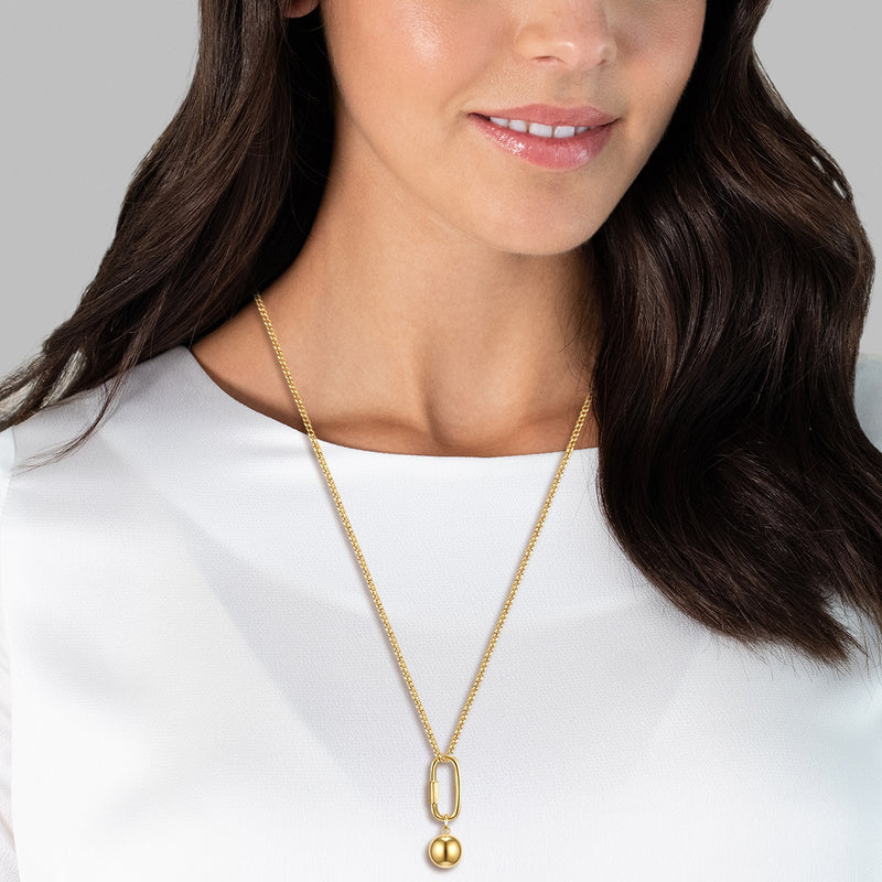 Kette mit Anhänger gelbgold