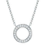 Kette mit Anhänger verziert mit Kristallen von Swarovski® weiß