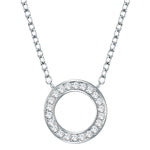Kette mit Anhänger verziert mit Kristallen von Swarovski® weiß