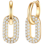 Ohrhänger gelbgold verziert mit Kristallen von Swarovski®