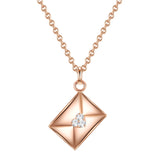 Kette roségold Zirkonia weiß