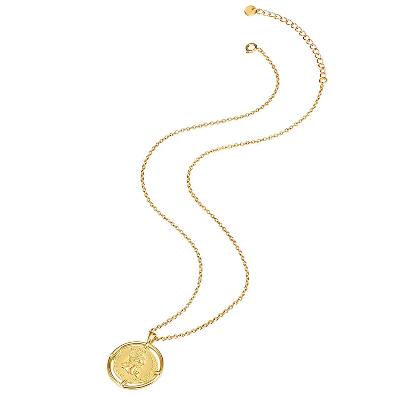 Kette mit Anhänger gelbgold
