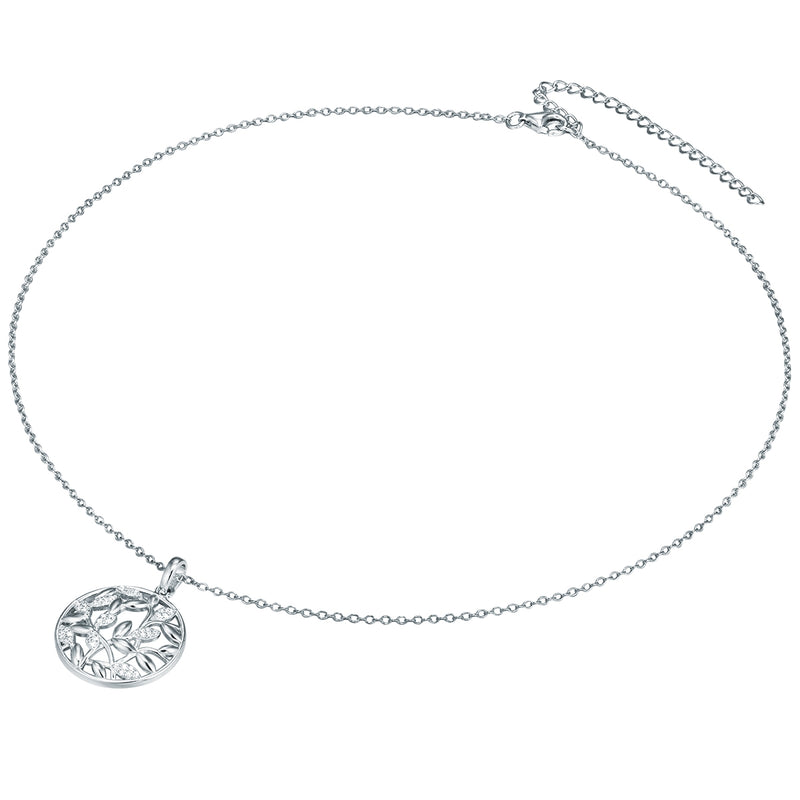 Kette mit Anhänger Sterling Silber Zirkonia weiß