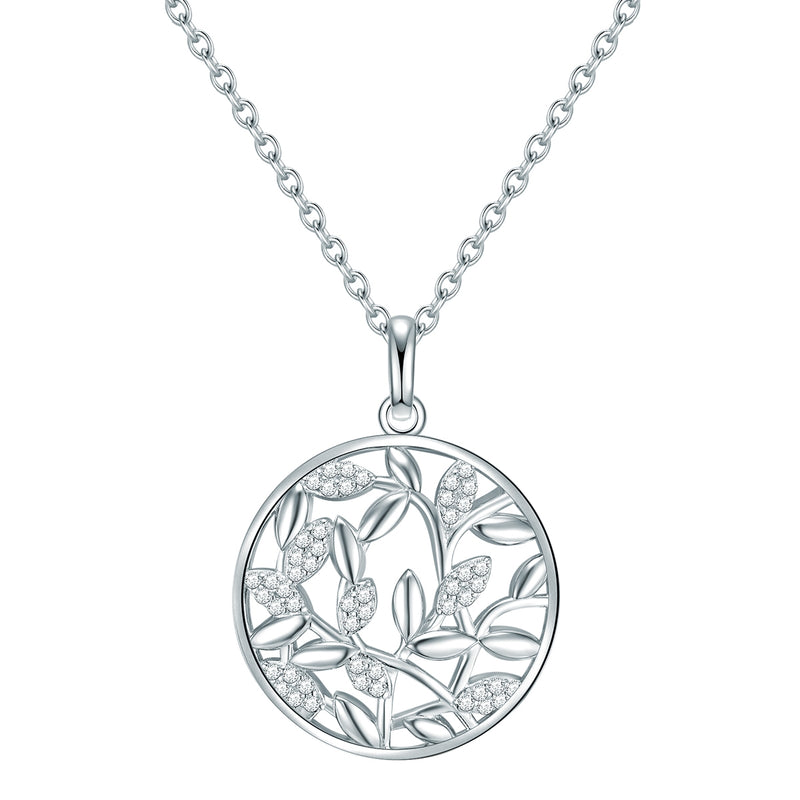 Kette mit Anhänger Sterling Silber Zirkonia weiß