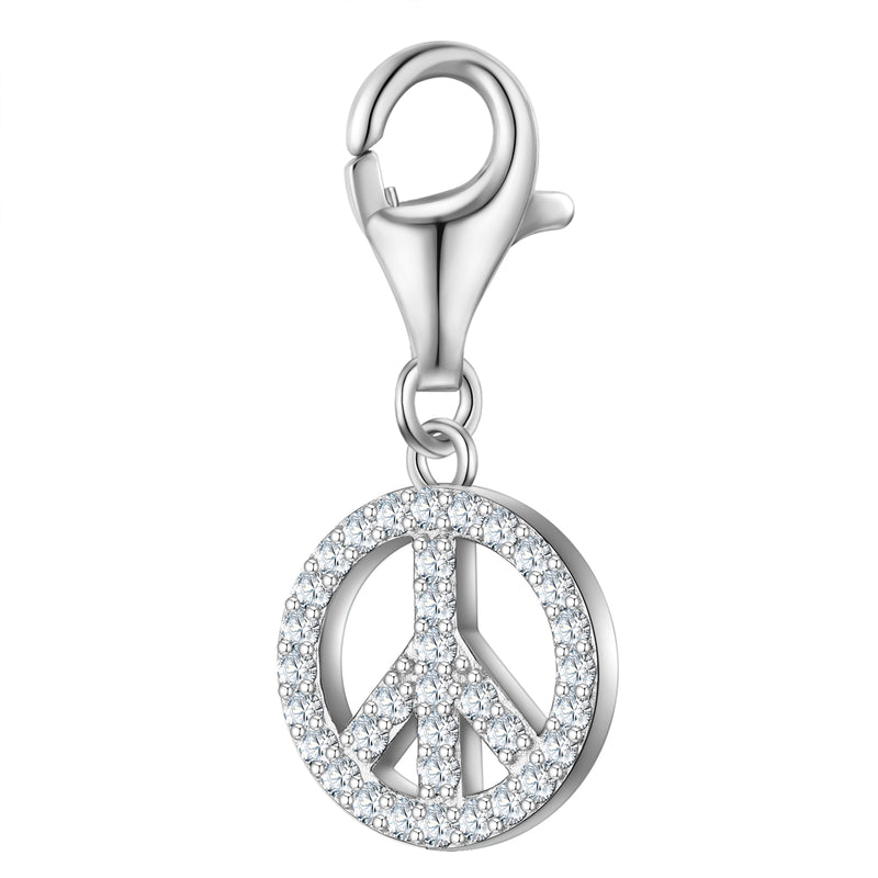 Charm Sterling Silber Zirkonia weiß