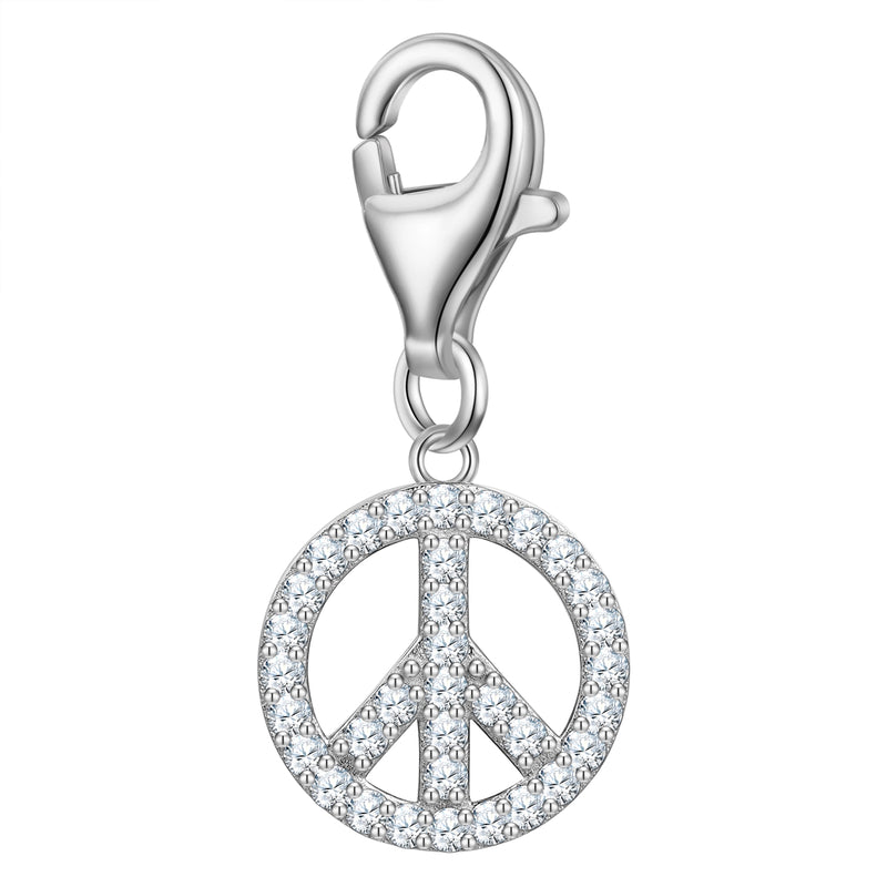 Charm Sterling Silber Zirkonia weiß