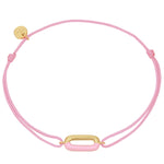 Armband Sterling Silber gelbgold Textil (rosa) Emaille rosa
