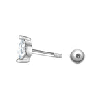 Piercing Sterling Silber Zirkonia weiß