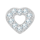 Piercing Sterling Silber Zirkonia weiß