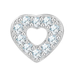 Piercing Sterling Silber Zirkonia weiß