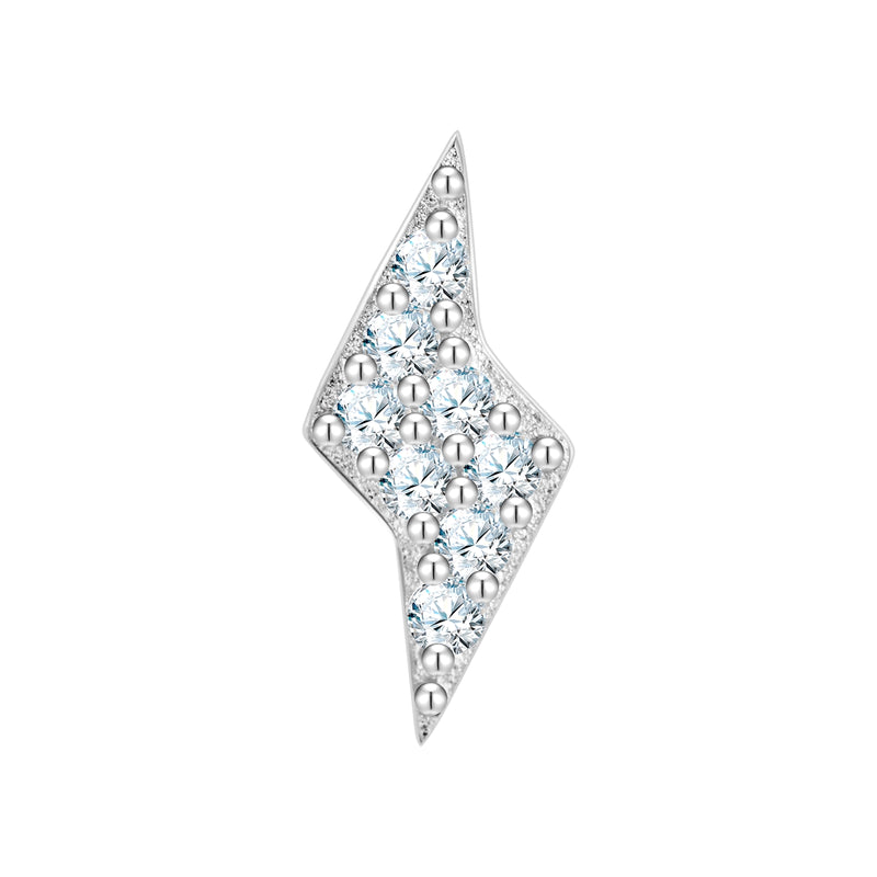 Piercing Sterling Silber Zirkonia weiß