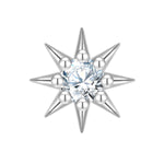 Piercing Sterling Silber Zirkonia weiß