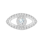 Piercing Sterling Silber Zirkonia weiß