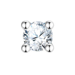 Piercing Sterling Silber Zirkonia weiß