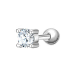 Piercing Sterling Silber Zirkonia weiß