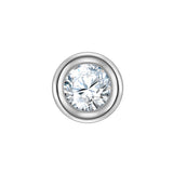 Piercing Sterling Silber Zirkonia weiß