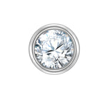 Piercing Sterling Silber Zirkonia weiß