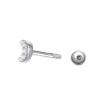 Piercing Sterling Silber Zirkonia weiß