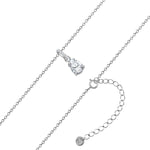 Kette Sterling Silber Zirkonia weiß