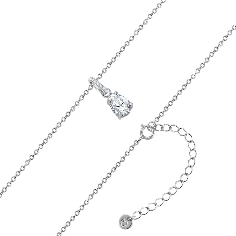 Kette Sterling Silber Zirkonia weiß