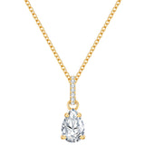Kette Sterling Silber gelbgold Zirkonia weiß