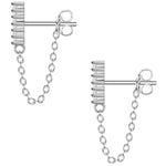 Ohrstecker Sterling Silber Zirkonia weiß