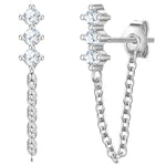 Ohrstecker Sterling Silber Zirkonia weiß