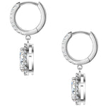 Creolen Sterling Silber Zirkonia weiß