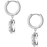 Creolen Sterling Silber Zirkonia weiß