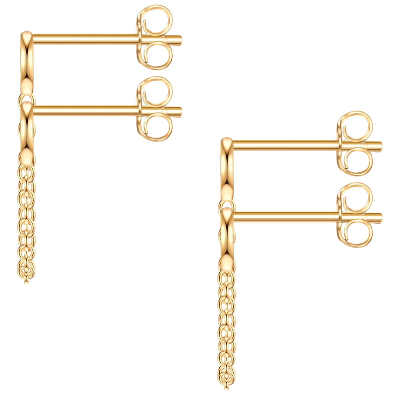 Ohrstecker Sterling Silber gelbgold