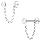 Ohrstecker Sterling Silber Süßwasser-Zuchtperle weiß