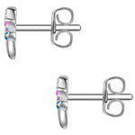 Ohrstecker Sterling Silber Zirkonia multicolor