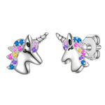 Ohrstecker Sterling Silber Zirkonia multicolor