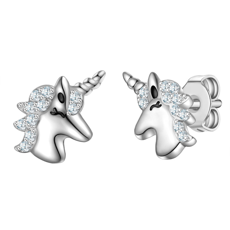 Ohrstecker Sterling Silber Zirkonia weiß