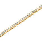 Armband Sterling Silber gelbgold Zirkonia weiß