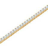 Armband Sterling Silber gelbgold Zirkonia weiß