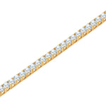 Armband Sterling Silber gelbgold Zirkonia weiß