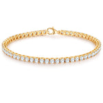 Armband Sterling Silber gelbgold Zirkonia weiß
