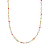 Kette gelbgold Muschelkernperle multicolor