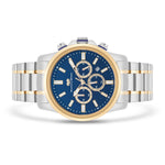 Herren Chronograph silber/gelbgold Edelstahl silber/gelbgold