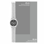 Herren Chronograph silber Edelstahl silber