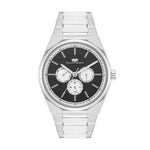 Herren Quarzuhr silber Edelstahl silber