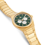 Herren Quarzuhr gelbgold Edelstahl gelbgold