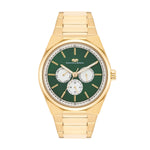 Herren Quarzuhr gelbgold Edelstahl gelbgold
