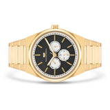 Herren Quarzuhr gelbgold Edelstahl gelbgold