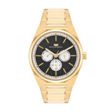 Herren Quarzuhr gelbgold Edelstahl gelbgold